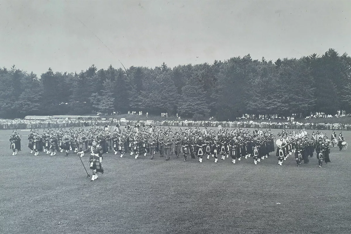 LAte-1940s---Clinton-Melville.-Massed-Bands-in-Victoria-Park